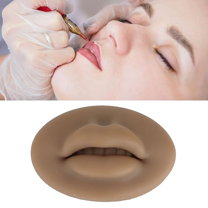 ZJchao Silicone Fake for Lips, 3d Lips Practice Microblading