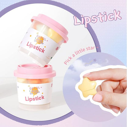 6-Color Mini Matte Color Star Capsule Lipstick set. Long