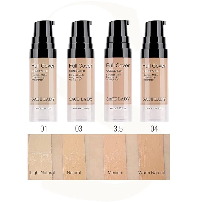 Waterproof Full Coverage Concealer Makeup Kit with Primer Scar Cover