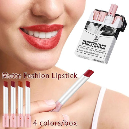 Matte Lipstick Set, 4 Colors Lip Tint Stains, Lipstick