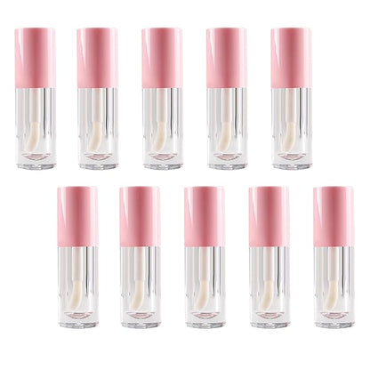 10PCS Empty Lip Gloss Tubes,6ml Pink Lip Gloss Containers Empty With Thick Wand, For DIY Lip Gloss Making (Pink)