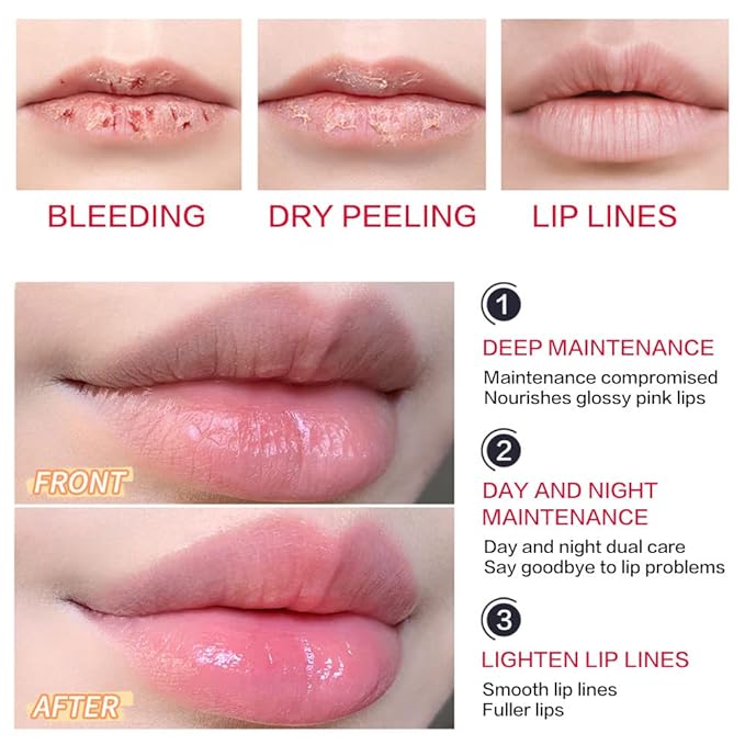 3 Pcs Waterproof Color Changing Lipstick - Glossy Finish, Moisturizing, Long Lasting, Adjustable Color Depth