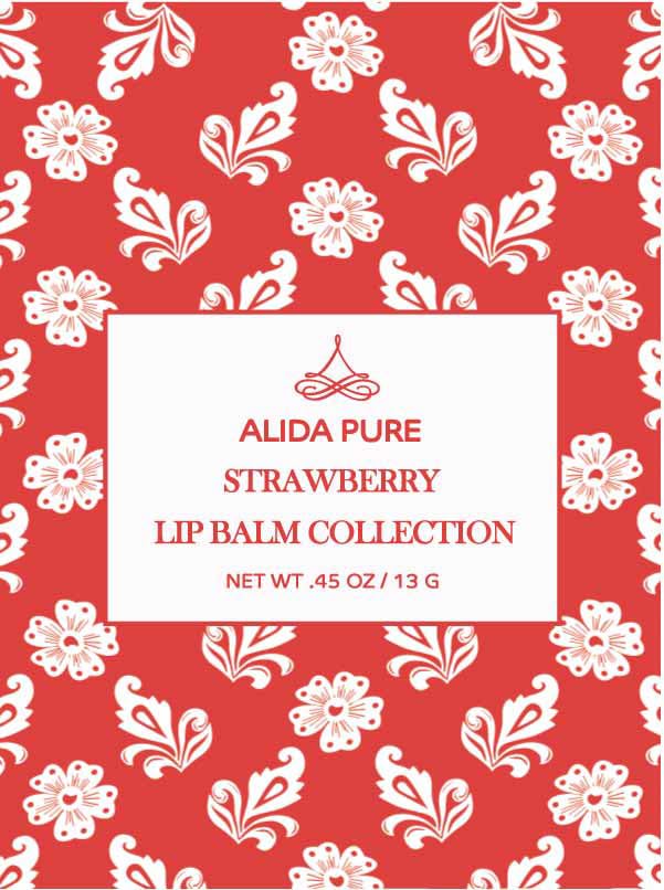 Strawberry Lip Balm Collection, Vegan Lip Lips,