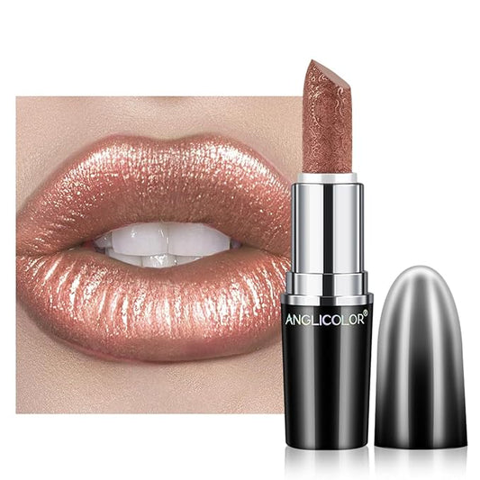 Glitter Lipstick for Women with Metallic 3D Shine Lipstick 14OZ