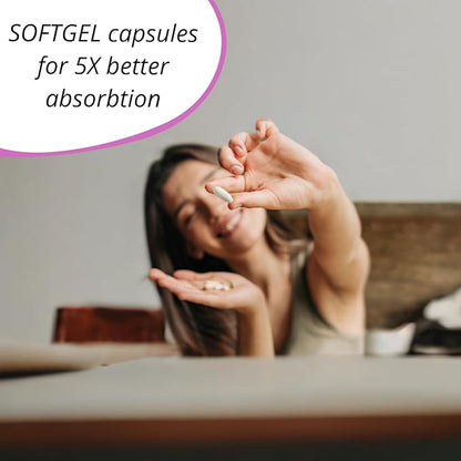 Premium Biotin 5,000 mcg Beauty Complex with Collagen, Keratin, Hyaluronic Acid, Vitamin A, D3, B-Complex, Calcuim & Coconut Oil. Hair Growth, Nails, Skin. For Men & Women. 60 Softgels