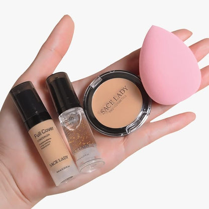 Waterproof Full Coverage Concealer Makeup Kit with Primer Scar Cover
