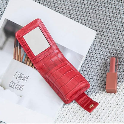 Makeup Lipstick Case with Mirror, for Outside Mini Bag