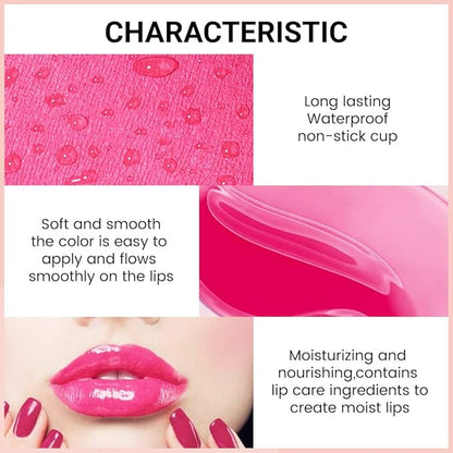 BINGBRUSH 2Pcs Bright Vivid Color Lip Tint With BINGBRUSH