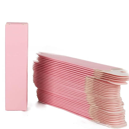 COSIDEA 50 PCS Empty Matte White Lip Gloss Boxes W22 xW22 xH92mm /0.87*0.87*3.62 inch, Cosmetic Perfume / Mascara Box Packaging for Small Business Wholesale, small Kraft Paper Box