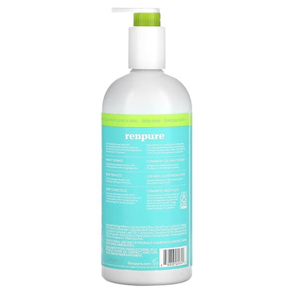 Renpure Fresh Mint and Eucalyptus Invigorating Body Lotion - Rich and Silky Formula - Improves Natural Moisture Barrier - Protects and Nourishes - Leaves Skin Feeling Soft and Smooth - 24 oz