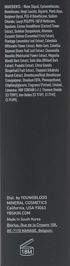 Youngblood Clean Luxury Cosmetics Liquid Mineral Foundation, Capri Free, Gluten-Free