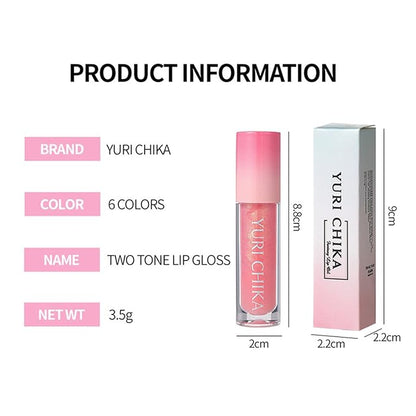 Shimmer Glitter Lip Gloss Oil,6 Color Hydrating Sparkly Lipstick,Non-Sticky Fresh Texture Lip Oil,Long Lasting Moisturizing Lip Makeup (#01)