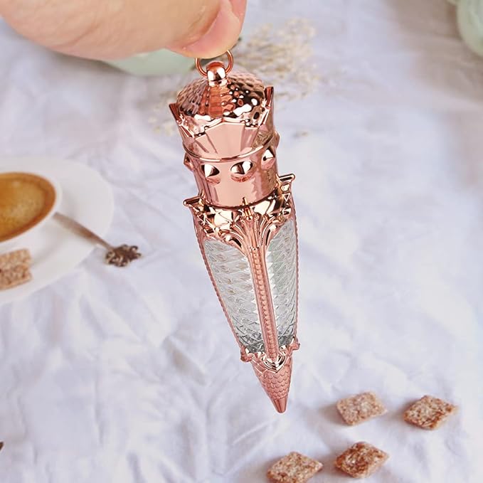 15pcs 4ml rose gold crown empty lip gloss tubes, empty Key chain lipgloss containers