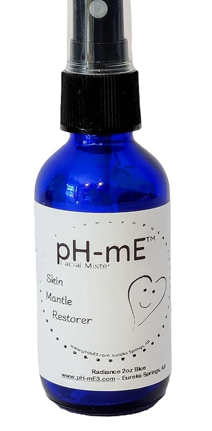 Natural Organic Skin Restoring Mist Balances Low pH 4..5 Facial Mist Gently Heal Replenish Rejuvenate with Organic Oils Peptides minerals smooth skin Less Inflammation Blue, 2oz Normal skin.