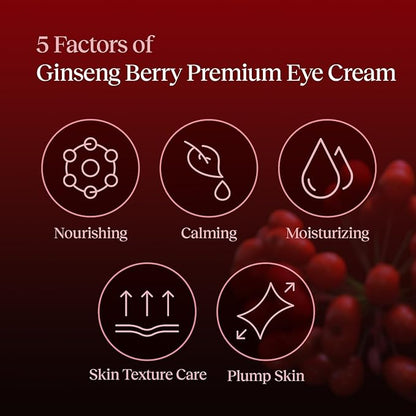 Ginseng Berry Premium Moisturizing Eye Cream with Ginseng Berry Fermentation Filtrate (Eye Cream 1.01 fl.oz)
