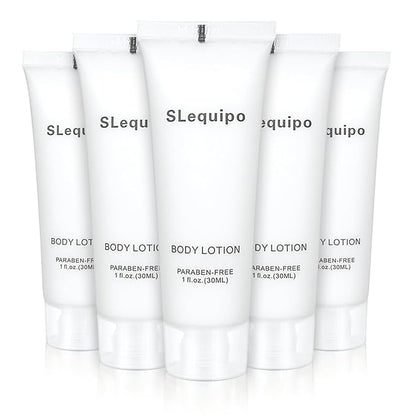 Travel Size Body Lotion Bulk (1 fl oz, 50 Pack), Refreshing Hotel Body Lotion, Mini and Small Size Body Lotion, Guest Hotel Toiletries in Bulk - Mini Body Lotion, Clear Container