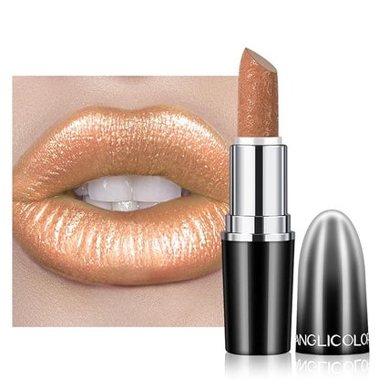 Glitter Lipstick for Women with Metallic 3D Shine Lipstick 14OZ