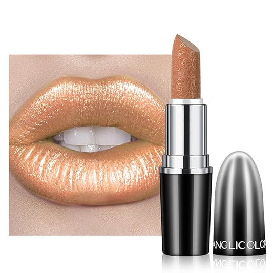 Glitter Lipstick for Women with Metallic 3D Shine Lipstick 14OZ
