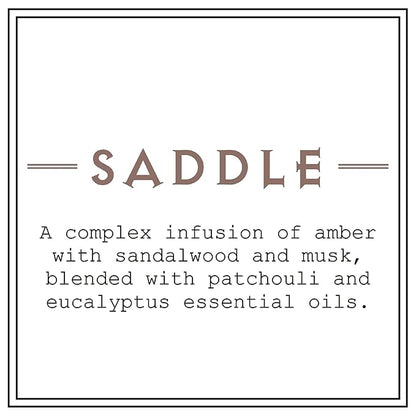 BARR-CO. Saddle Scent Shea Butter Lotion, Amber Scent with Sandalwood & Musk, Shea Moisturizing Lotion for Sensitive Skin, 16 fl oz