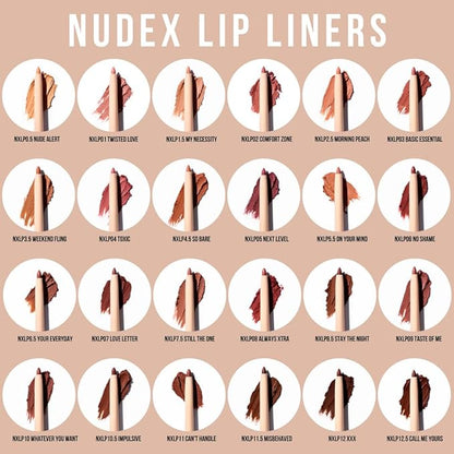 Retractable Waterproof Lip Liner with Built-in Sharpener by Beauty Creations NUDEX Collection (So Bare 4.5)