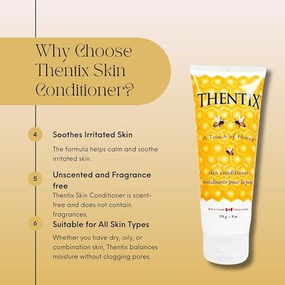 Skin Conditioner, 4oz - Gentle Moisturizer for Face & Body, Nourishes Sensitive Skin