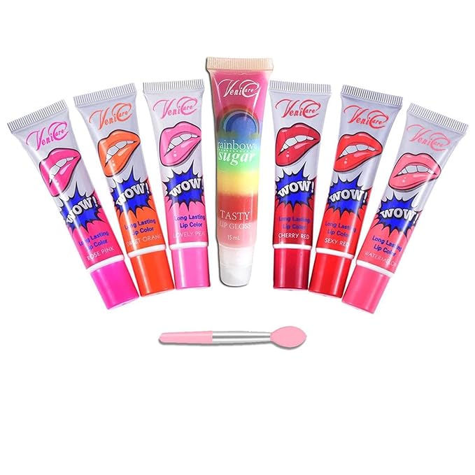 6 Colors Tattoo Magic Color Peel Off Mask Tint Long Lasting Waterproof Lip Gloss