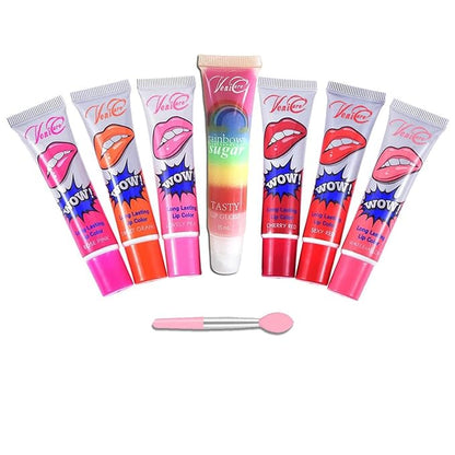 6 Colors Tattoo Magic Color Peel Off Mask Tint Long Lasting Waterproof Lip Gloss