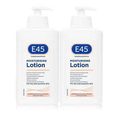 E45 Dermatological Moisturising Lotion, 16.91 Fl Oz (Pack of 2)