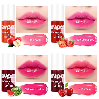 BINGBRUSH 4Pcs Bright Vivid Color Lip Tint With BINGBRUSH