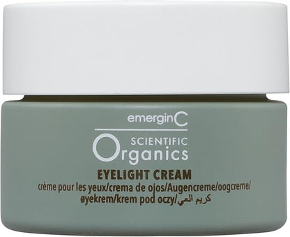 Scientific Organics Eyelight Cream - Stem Cell Eye Cream with Antioxidants - Anti-Aging Eye Cream Targets Dark Under-Eye Circles for Visible Glow (0.5 oz, 15 ml)