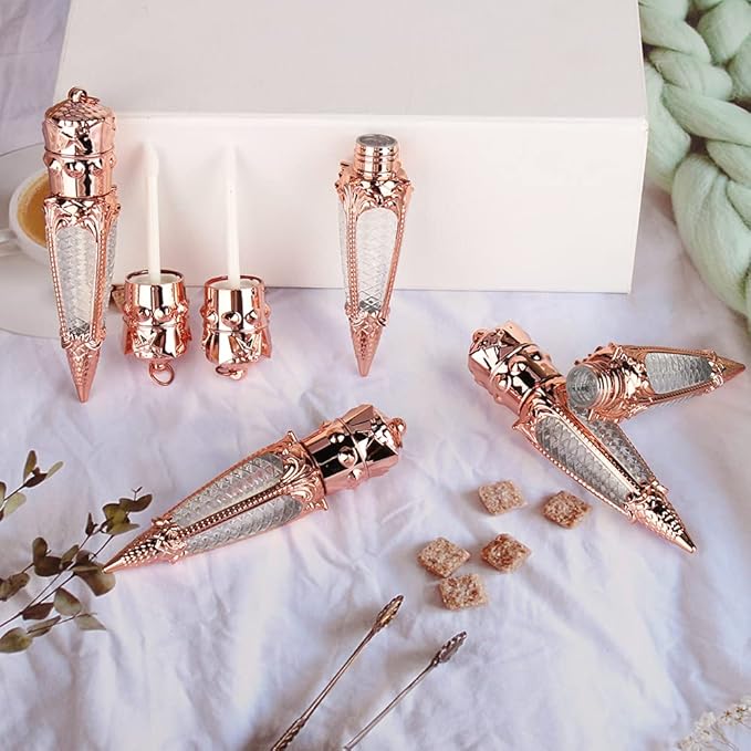 15pcs 4ml rose gold crown empty lip gloss tubes, empty Key chain lipgloss containers