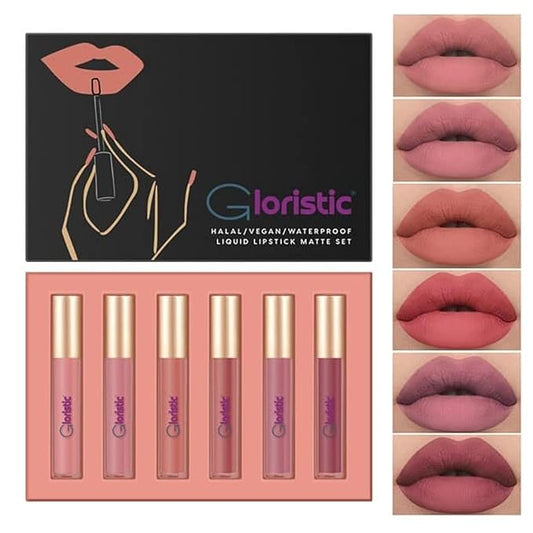 Gloristic | Waterproof | 6pcs Liquid Matte Lipstick Gloristic