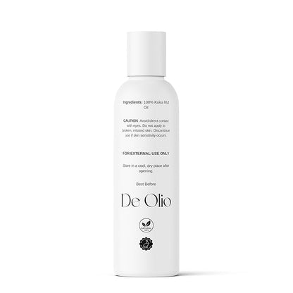 | Kukui Nut Oil | 100% Pure & Natural | Imported from Hawaii | Cold Pressed | Carrier Oil for Skin, Face, Hair, Soap Making | 4fl. oz. (118 mL)