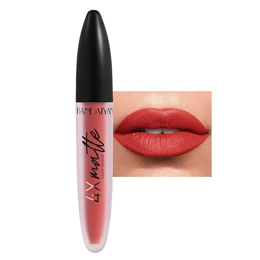 4X Matte Lipstick for Women, Waterproof Liquid Makeup Lipgloss