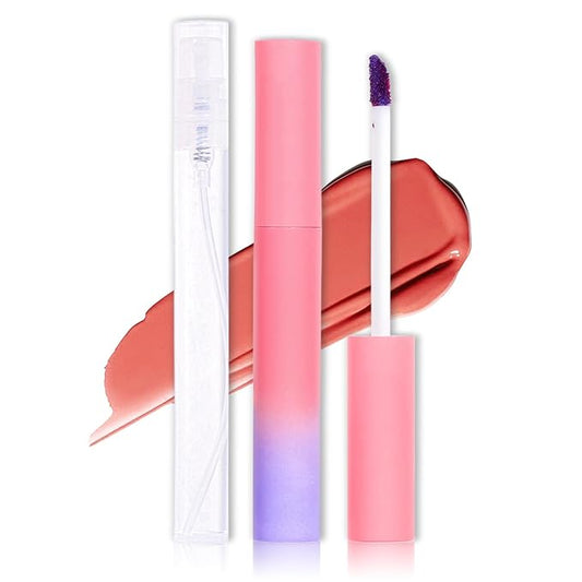 Peel Off Lip Stain Peel Off Lip Tint Stain Highly Pigmented Lip Peel Off Stain Long Lasting LipStains Peel Off Nude Lip Gloss Matte Liquid Lipstick Lip Makeup for Women（01 Coral Pink）