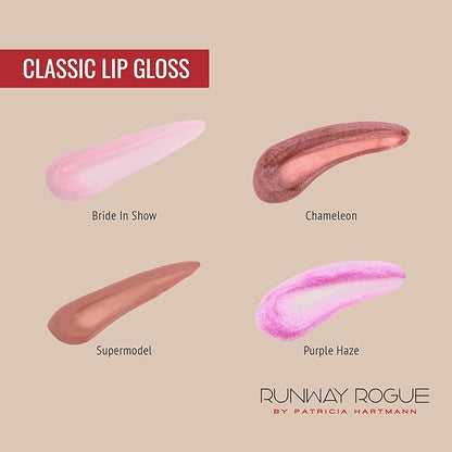 Runway Rogue Classic Lip Gloss, Medium-Sheer Nude Hydrating Rogue
