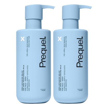 Skin Urea Advanced Relief Moisturizing Milk, 10% Urea Lotion for Face and Body. 2-Pack Unscented, Hydrating Cream for Extremely Dry Skin. Soothing for Sensitive Skin. 13.5oz (ea) Pump Bottle