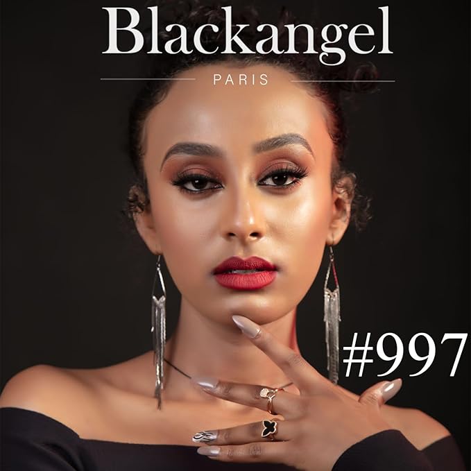 Blackangel Lash-Lengthening Black Mascara, Super Stay Matte Liquid Blackangel