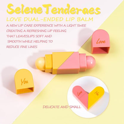 Heart Shaped Dual-use Deformable Lip Balm box，Gifts
