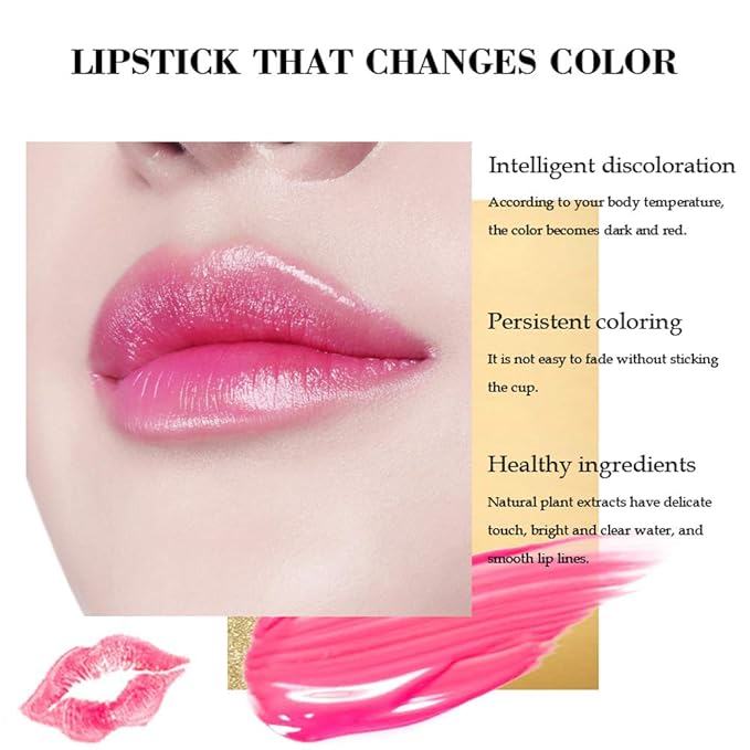 3 Packs Lipstick Set Magic Temperature Changing Colors Magic
