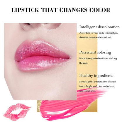 3 Packs Lipstick Set Magic Temperature Changing Colors Magic