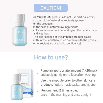 Vegan Green Mild Hyaluron Ampoule 55mL / 1.85 Fl oz - SOS Moisture Care