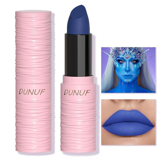Halloween Blue Matte Lipstick, Blue Lip Face Body Long
