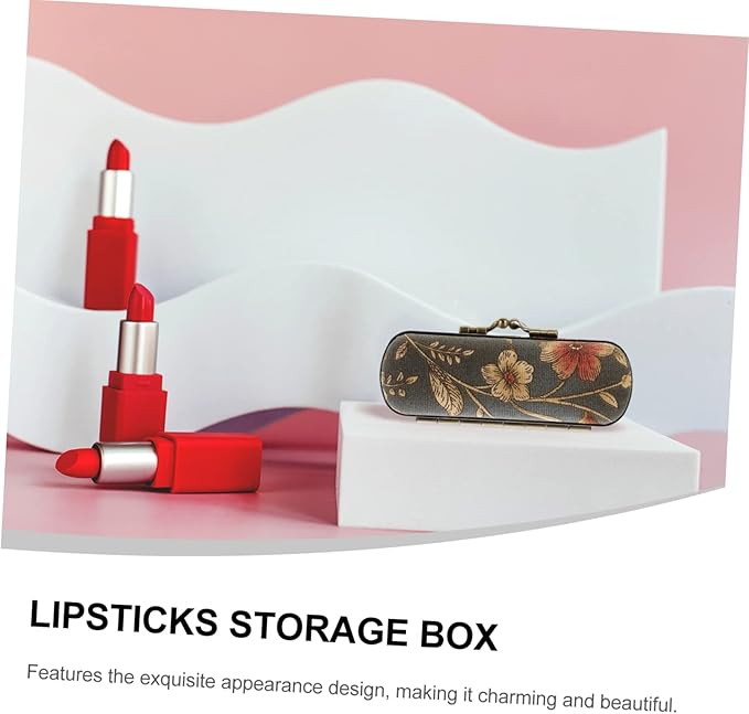 MERRYHAPY Lipstick Storage Box Ladies Lipstick Case Lip Storage