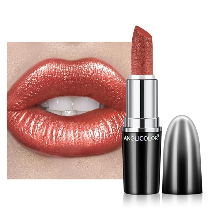 Glitter Lipstick for Women with Metallic 3D Shine Lipstick 14OZ