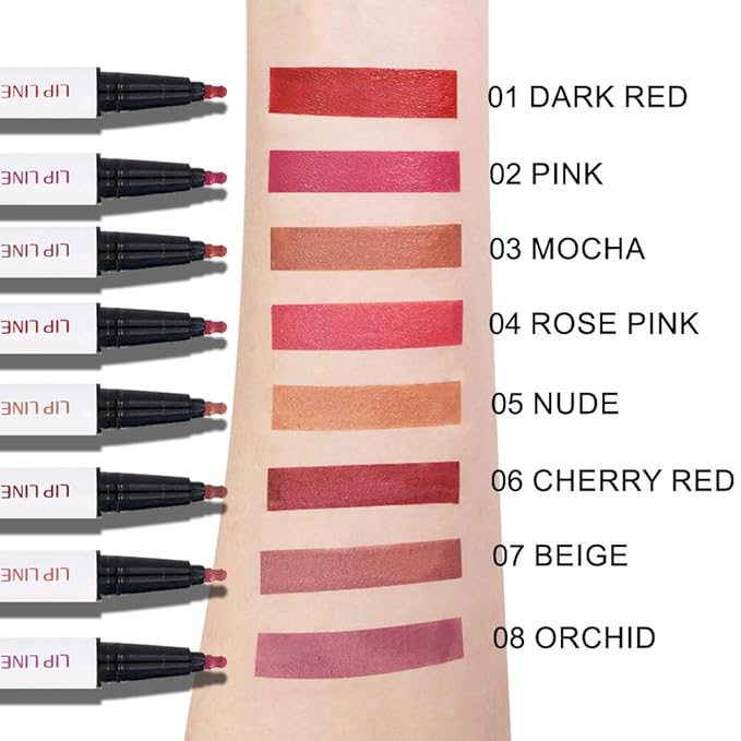 Mocha Nude Matte Lip Tint Stain Pen,Versatile Lip Set,Long