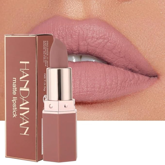 6-Color Matte Moisturizing Non-stick Cup Matte Lipstick, Long-Lasting Moisturizing