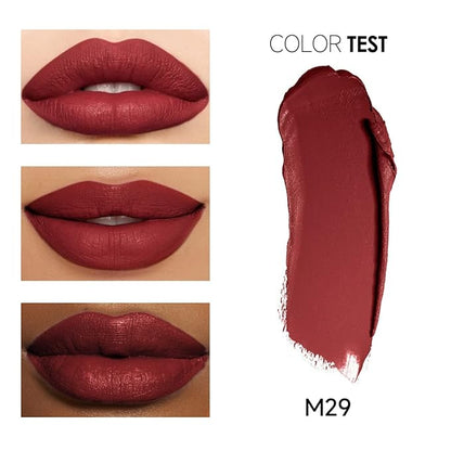 Matte Lipstick Hydrating Lip Color Makeup, Highly Pigmented Lipstick with Moisturizing Formula, Lightweight, Smooth, M29