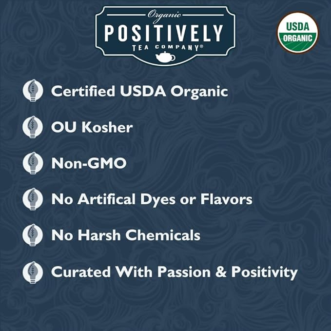 Organic Positively Tea Company, Blackberry Black Tea, Loose Leaf, 16 Ounce