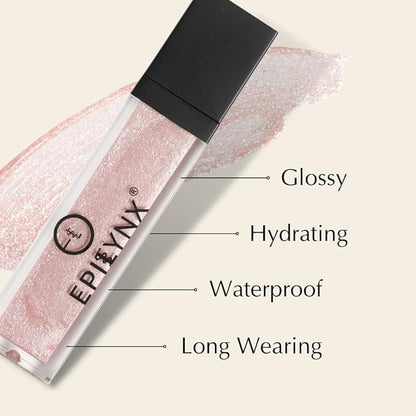 Vegan Glitter & Matte Liquid Lip Gloss - Moisturizing Formula for Hydration & Long Lasting Wear - Cruelty Free, Paraben Free, Gluten Free - Gloss, St. Tropez Light Pastel Pink
